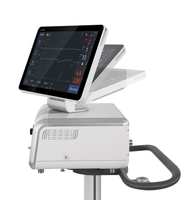VG55 nicht invasives Beatmungsgerät mit schwenkbarem Monitor