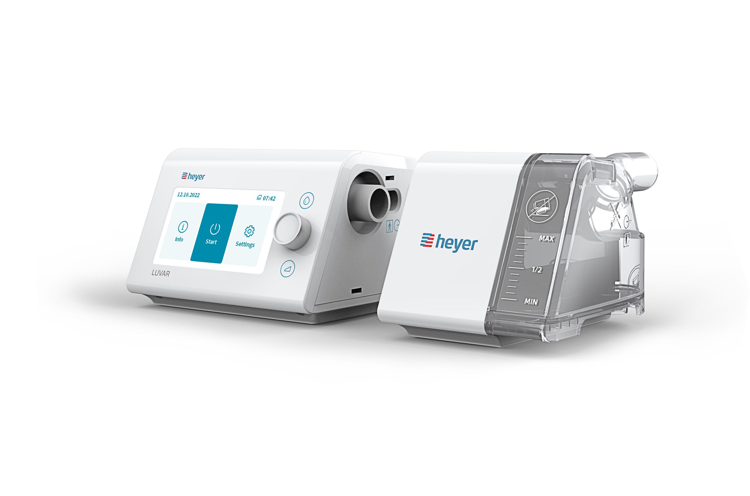 LUVAR - Portable CPAP / BiPAP homecare device from heyer medical Germany